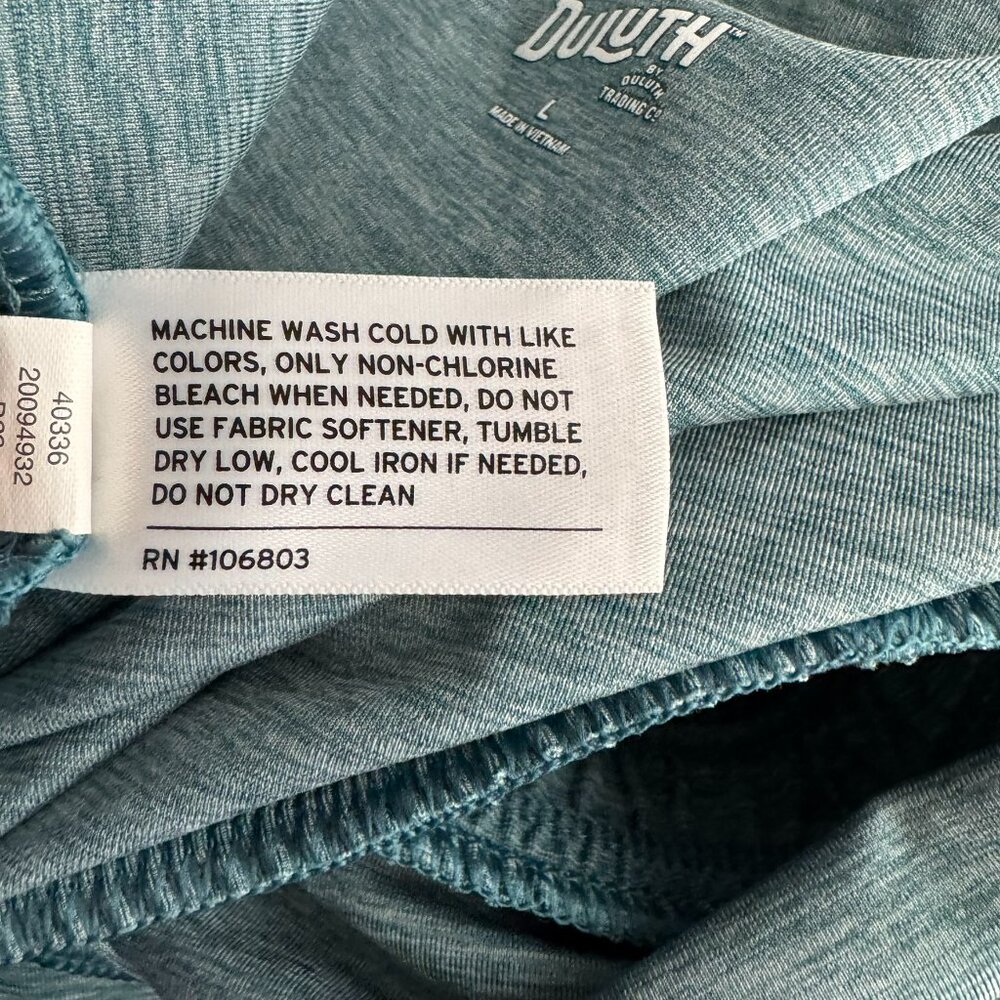 Duluth Armachillo Jogger Jumpsuit Womens Large Teal Sleeveless Stretch DR-1799 - Picture 10 of 11
